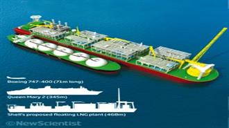 Το Μεγαλύτερο Πλοίο του Κόσμου Θα Κατασκευάσει η Shell για να Χρησιμοποιηθεί ως Τερματικό LNG
